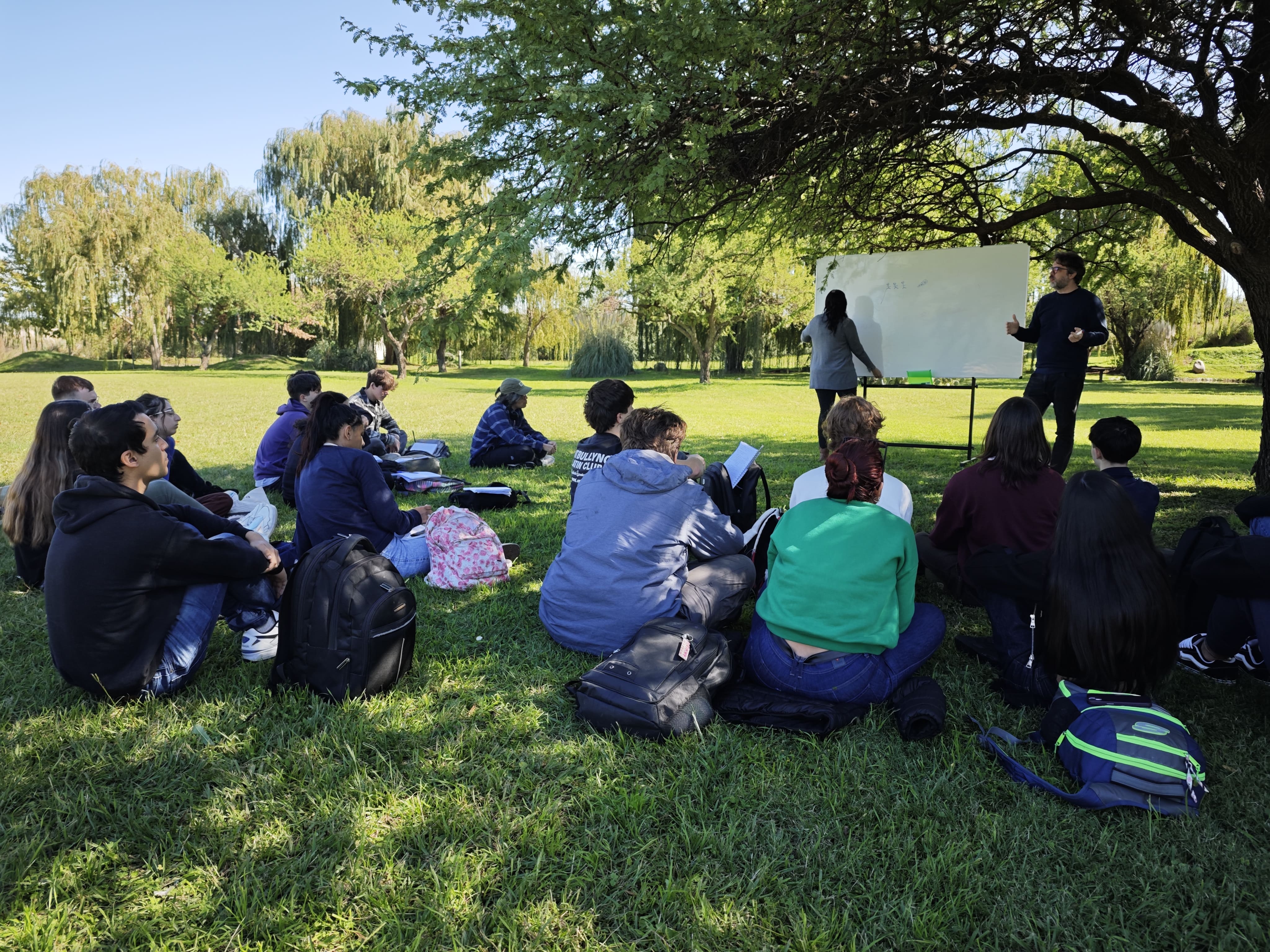 Clase al aire libre